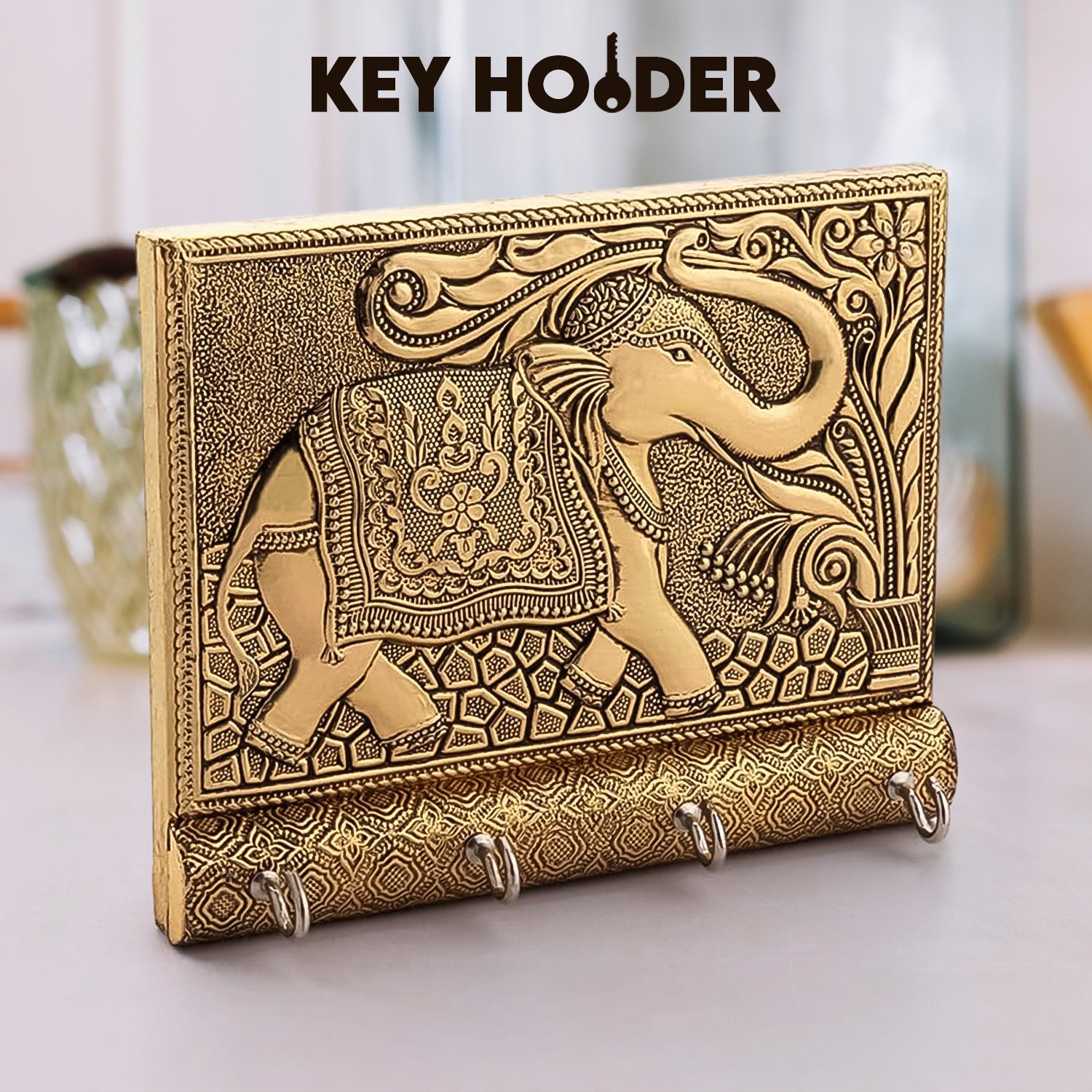 Elephant Charm Key Holder Elephant Charm Key Holder